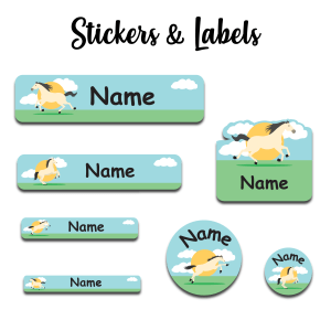 Adventures Horse-Value pack of 107 labels
