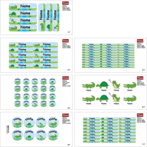 Aquatic Animals -Value pack of 107 labels 4 MLL202406VP1070027 3
