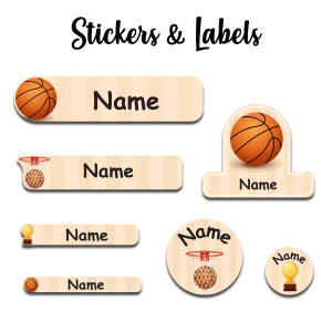 Basketball-Value pack of 107 labels
