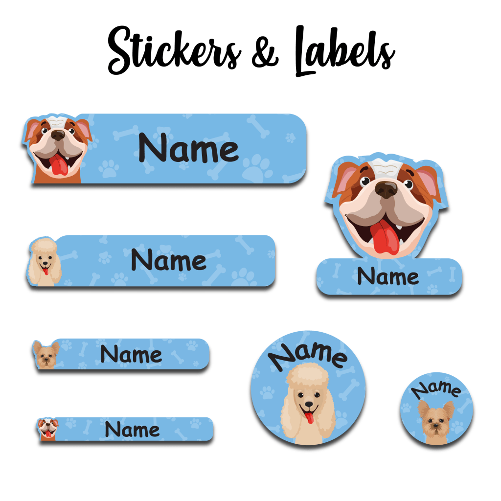 Lovely Dogs -Value pack of 107 labels - Custom Labels | Stickers ...