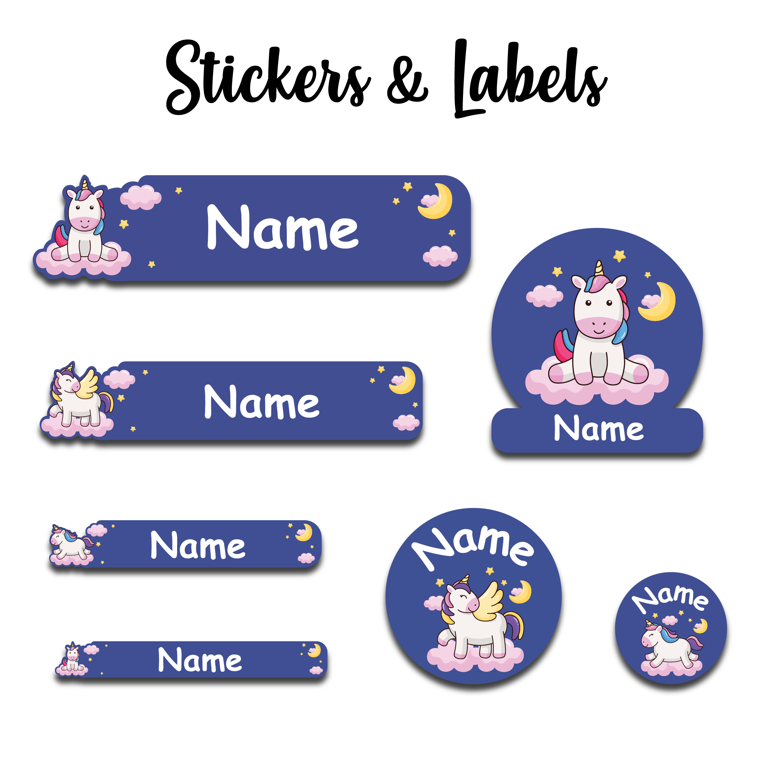 Cute Unicorn-Value pack of 107 labels Cute Unicorn-Value pack of 107 labels