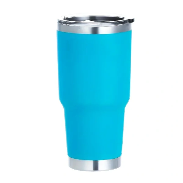 ​30oz Stainless Steel Insulated Travel Tumbler with Lid, 890ml (Turquoise Blue)