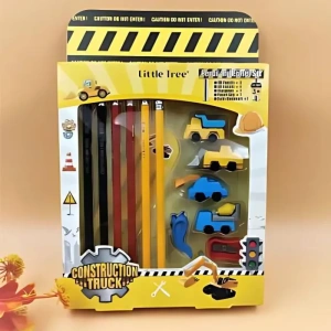 Construction Truck Vehicle Stationary Set for Kids