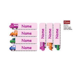 Colorful Train Engines - Pack of 30 Large Waterproof Labels 3 MLL202406PKLL30023 2