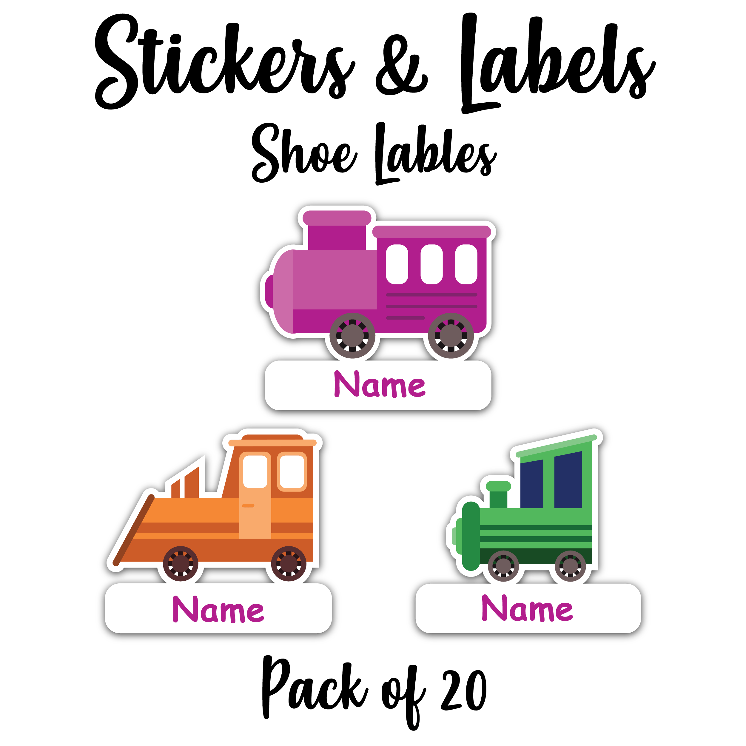 Colorful Train Engines-Pack of 12 Colorful Train Engines-Pack of 12