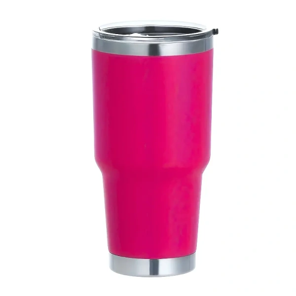 ​30oz Stainless Steel Insulated Travel Tumbler with Lid, 890ml (Pink)