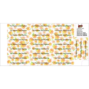 Autumn Flowers-Pack of 50 3 Iron on labels 020 V2 01