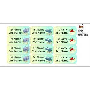 Bubble Hippo -Pack of 30 Classic Waterproof Labels 3 LBL202406PKCL30008 2