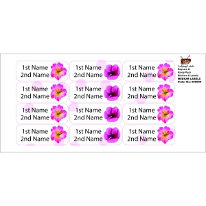 Wild Orchid Flower -Pack of 30 Classic Waterproof Labels 3 LBL202406PKCL30042 2