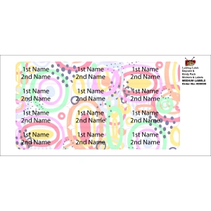 Doddle Circles -Pack of 30 Classic Waterproof Labels 3 LBL202406PKCL30047 2