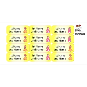 Elegant Princess -Pack of 30 Classic Waterproof Labels 3 LBL202406PKCL30053 2