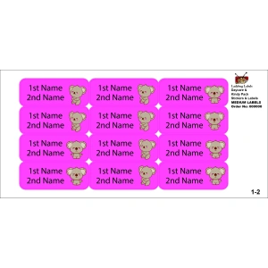 Koala Bear-Pack of 30 Classic Waterproof Labels 3 LBL202406PKCL30064 2