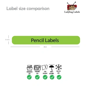 Tiara Giraffe-Pack of 30 Pencil Waterproof Labels 5 LBL202406PKPL300034 4