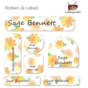 Autumn Flowers-Value Pack of 111 labels 4 LBL202406VP111020 3