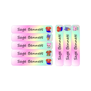 Sleepy Dog-Pack of 30 Large waterproof labels 3 Large label 024 MU 02