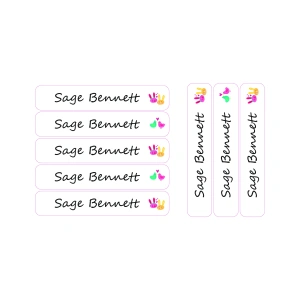 Love Birds-Pack of 30 Large waterproof labels 3 Large label 035 MU 02