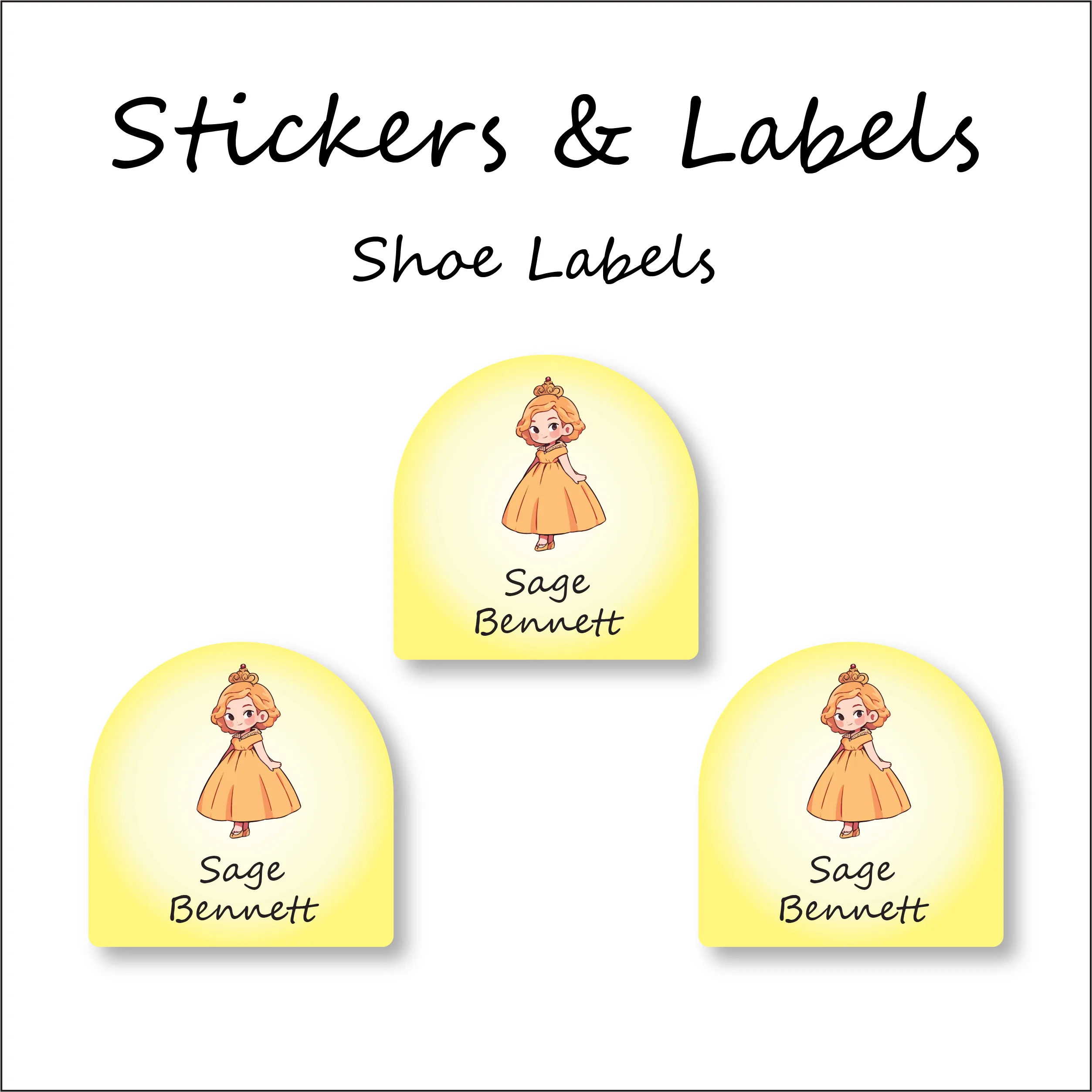 Shoe Label 053 V1 Elegant Princess
