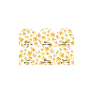 Autumn Flowers -pack of 12 3 shoe Label 020 V2 01