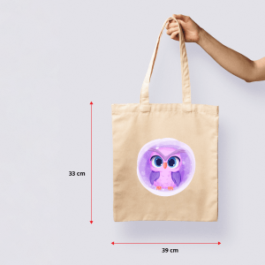Ajooba Canvas Bag-Owl 4 AJ202501TB1189 C