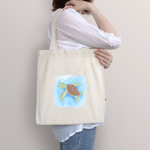 Ajooba Canvas Bag-Swimming Turtle 2 AJ202501TB1190