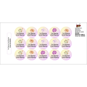Dessert Rose-Pack of 50 Round Waterproof Labels 3 LBL202406PKRL300014 2