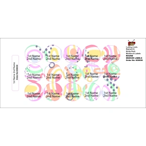 Doddle Circles-Pack of 50 Round Waterproof Labels 3 LBL202406PKRL300047 2
