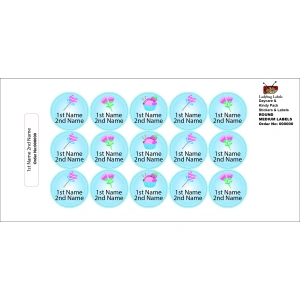 Sundae Flower-Pack of 50 Round Waterproof Labels 3 LBL202406PKRL300050 2