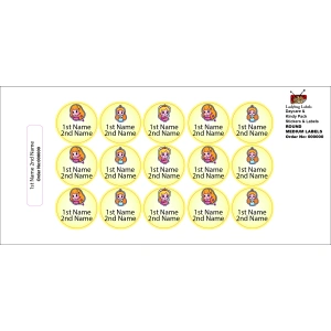 Cherry Girl-Pack of 50 Round Waterproof Labels 3 LBL202406PKRL300051 2