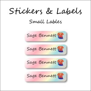 Sleepy Dog-Pack of 30 Small Waterproof Labels 2 LBL202406PKSML30024 1