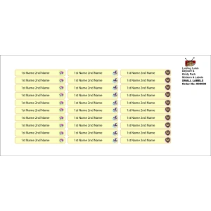 Sleepy Bear-Pack of 30 Small Waterproof Labels 3 LBL202406PKSML30037 2