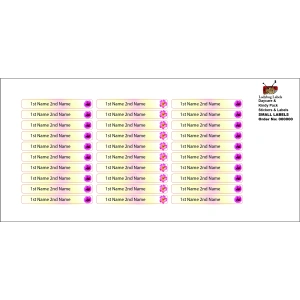Wild Orchid Flower-Pack of 30 Small Waterproof Labels 3 LBL202406PKSML30042 2