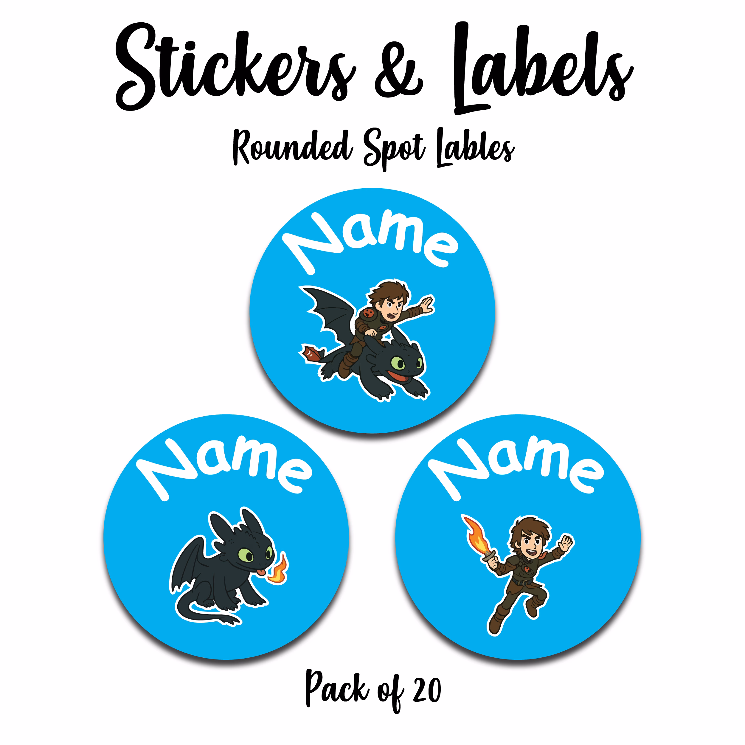 Dragon Sticker Blue