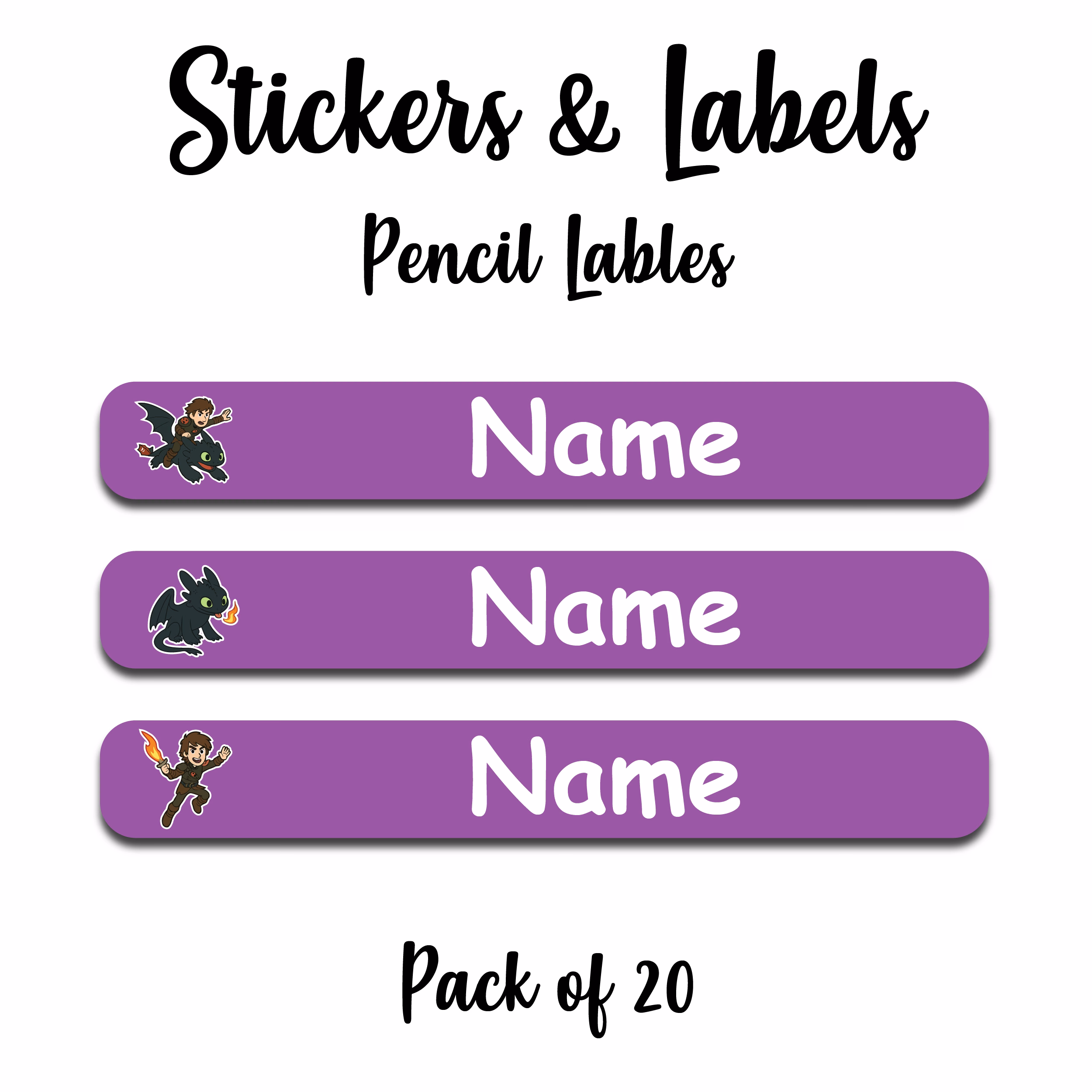 Dragon Sticker Purple