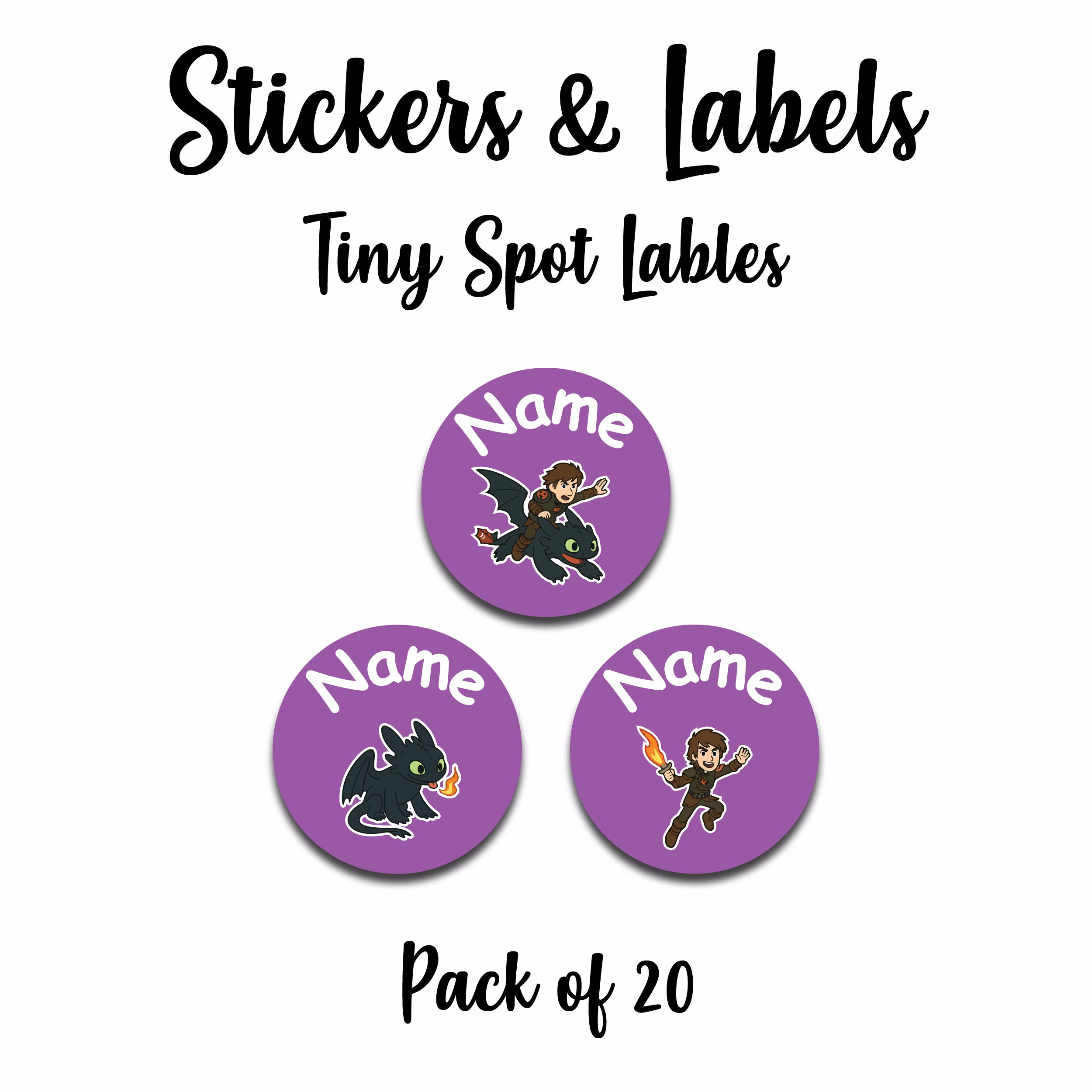 Dragon Sticker Purple