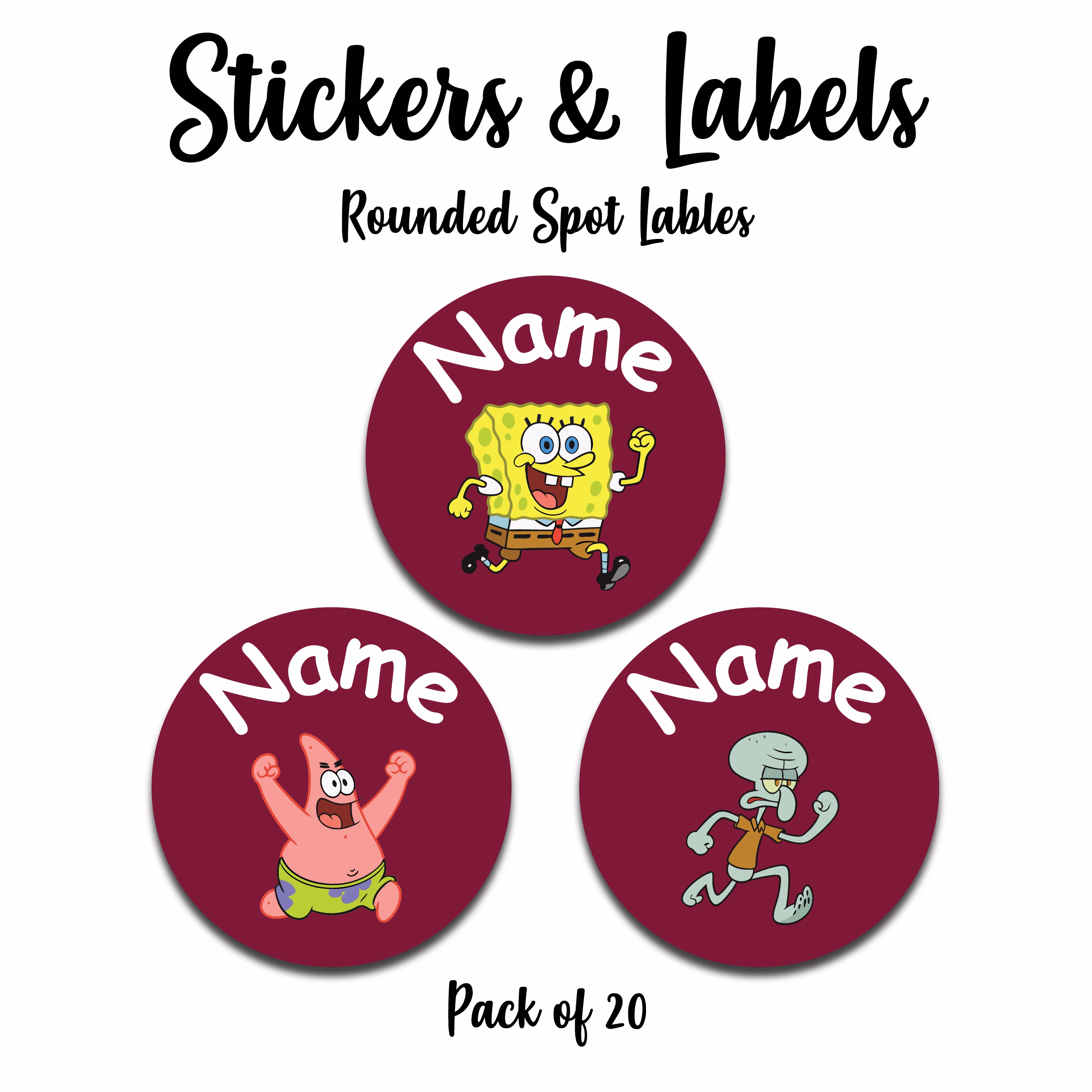 Funny face yellow sponge Maroon