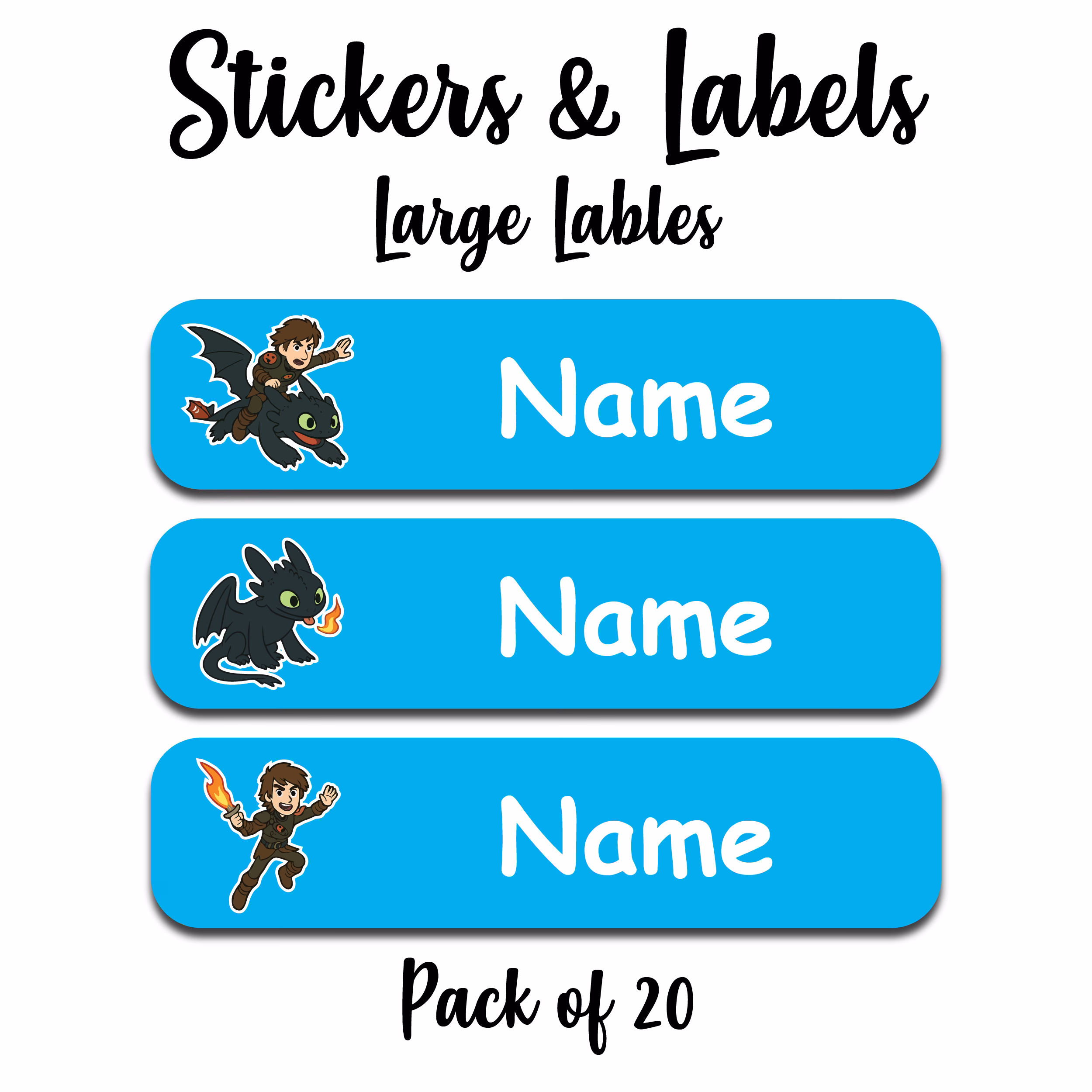 Dragon Sticker Blue
