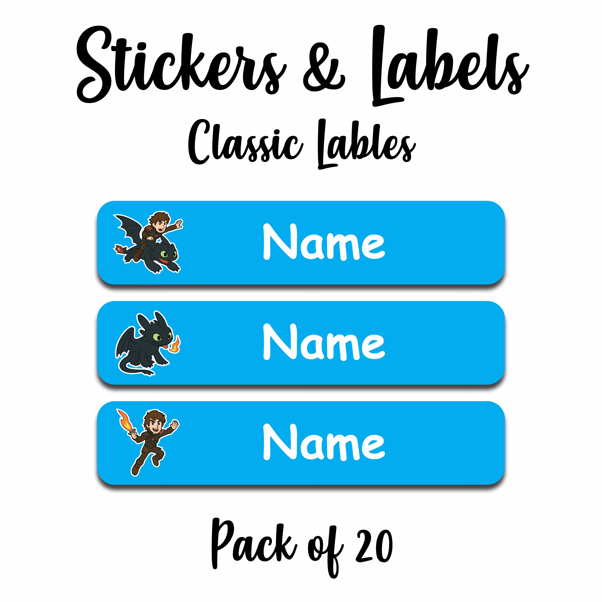 Dragon Sticker Blue
