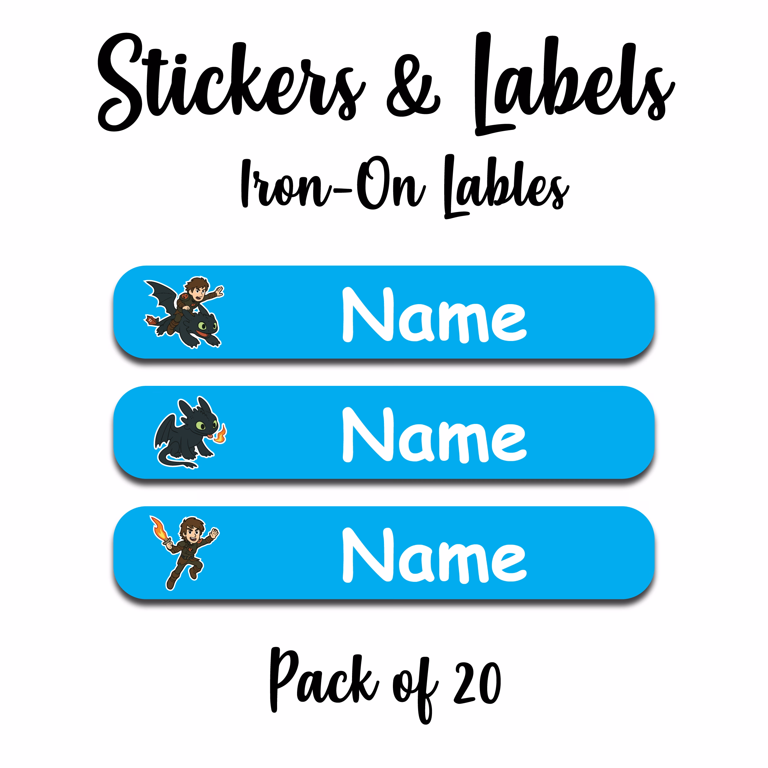 Dragon Sticker Blue