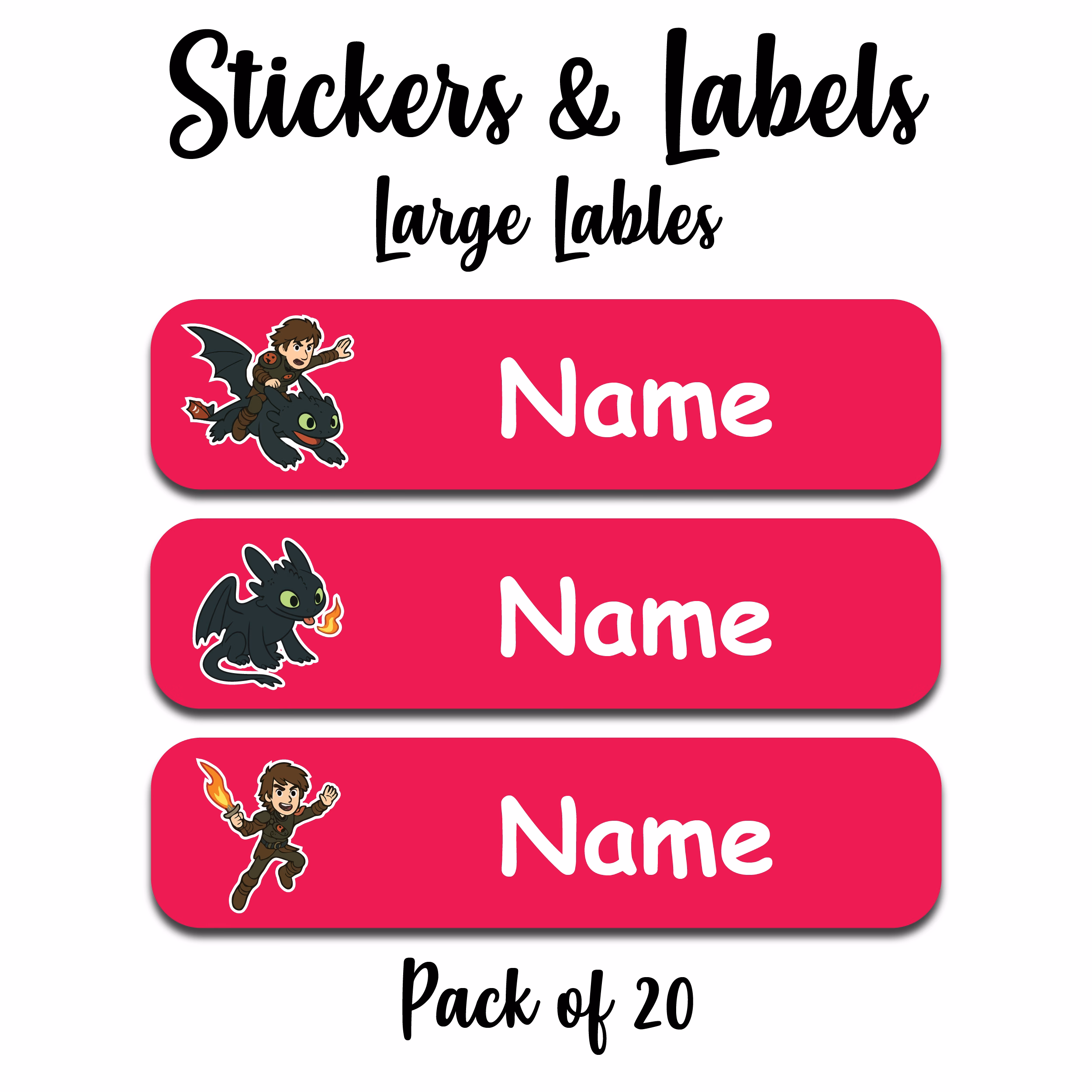 Dragon Sticker-Red