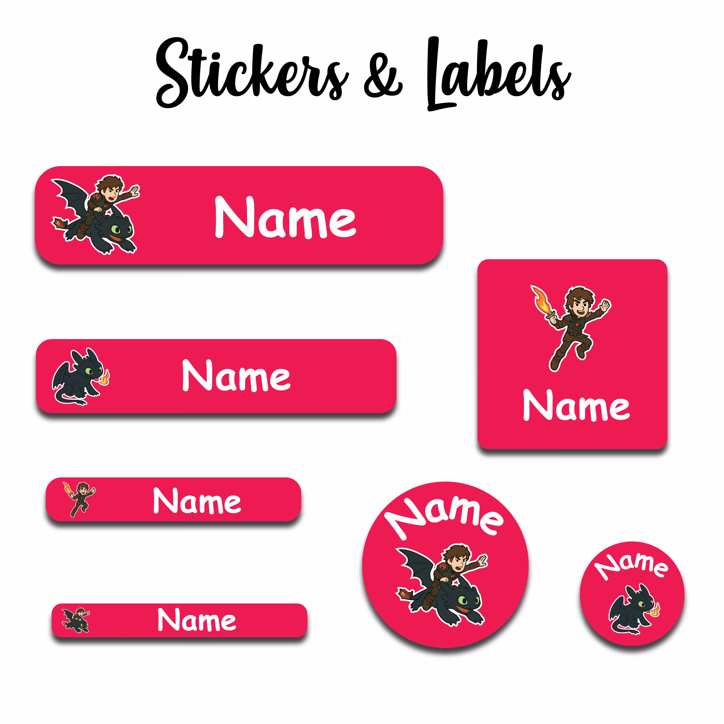 Dragon Sticker-Red
